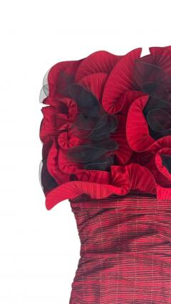 Angela Gavioli Angela Gavioli for Luciano Pavarotti Red Couture Dress - 4096884