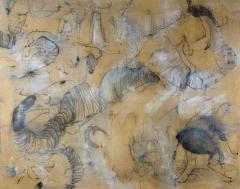 Angelina Nasso Modern Framed Abstract Large Oil on Canvas USA 1998 - 4403798