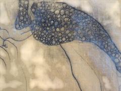 Angelina Nasso Modern Framed Abstract Large Oil on Canvas USA 1998 - 4403805