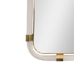 Angelo Barovier Barovier Inspired Twisted Murano Glass Brass Mirror - 4206887