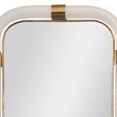 Angelo Barovier Barovier Inspired Twisted Murano Glass Brass Mirror - 4206888