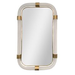 Angelo Barovier Barovier Inspired Twisted Murano Glass Brass Mirror - 4206889