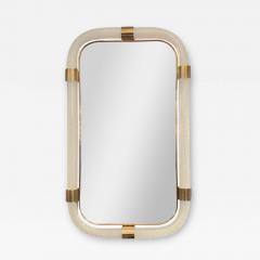 Angelo Barovier Barovier Inspired Twisted Murano Glass Brass Mirror - 4208366