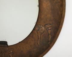 Angelo Bragalini Angelo Bragalini Copper Wall Mirror with Etruscan Motif Italy circa 1960 - 3517275