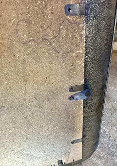 Angelo Bragalini Hammered Nickel Plated Copper Mirror by Angelo Bragalini Italy 1960 - 4548295