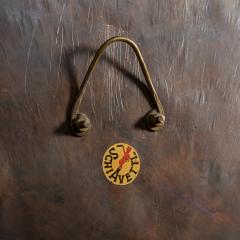 Angelo Bragalini Round Mirror In Copper - 4548374