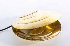 Angelo Brotto 1960s Brass Clamshell Table Lamp by Angelo Brotto - 671917