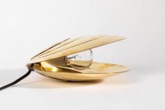 Angelo Brotto 1960s Brass Clamshell Table Lamp by Angelo Brotto - 671918