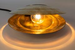 Angelo Brotto 1960s Brass Clamshell Table Lamp by Angelo Brotto - 671923