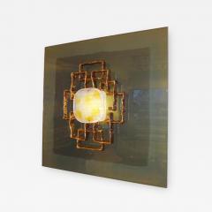 Angelo Brotto A Large Lit Wall Sculpture by Angelo Brotto - 257145