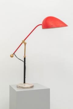Angelo Brotto Angelo Brotto 5023 Table Lamp in Marble Metal and Brass for Esperia 1950s - 3119215