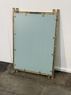 Angelo Brotto Angelo Brotto Sculptural Brass Mirror Italy 1970s - 4497850