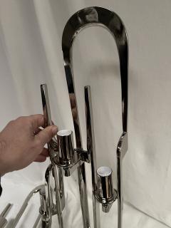 Angelo Brotto Pair of 1970s 5 lights brutalist sconces attributed to Angelo Brotto - 3985532