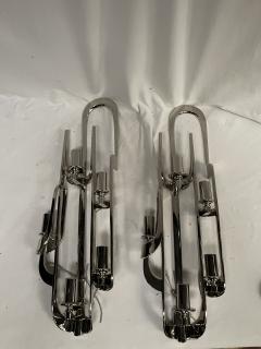 Angelo Brotto Pair of 1970s 5 lights brutalist sconces attributed to Angelo Brotto - 3985534