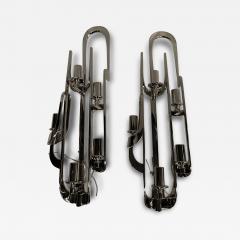 Angelo Brotto Pair of 1970s 5 lights brutalist sconces attributed to Angelo Brotto - 3987330