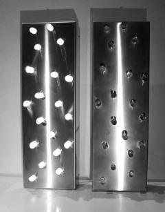 Angelo Brotto Pair of large 1970s wall lights attributed to Angelo Brotto - 914066