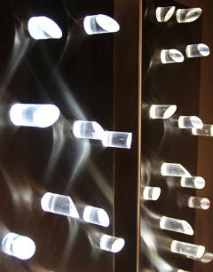 Angelo Brotto Pair of large 1970s wall lights attributed to Angelo Brotto - 914069