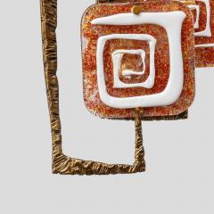 Angelo Brotto Pair of sculptural wall lights by Angelo Brotto for Esperia - 4349279