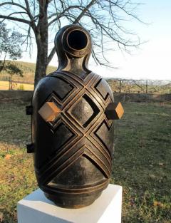 Angelo Canevari Canopo Anthropomorphic Bronze Sculpture with opening Elements - 3816668