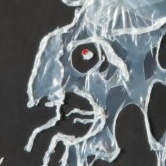 Angelo Canevari Vecchio Papa Old Pope Surrealist Drawing Made With Melted Polyethylene - 3816590