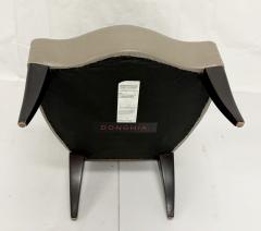 Angelo Donghia Donghia Klismos Slipper Chair in Mahogany Finished Maple and Leather - 4711799