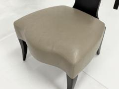 Angelo Donghia Donghia Klismos Slipper Chair in Mahogany Finished Maple and Leather - 4711800
