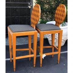 Angelo Donghia Donghia Pair of Paris Hall Modern Designer Bar Stools by Angelo Donghia - 1668043