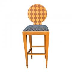 Angelo Donghia Donghia Paris Hall Harlequin Modern Designer Bar Stool - 2886363