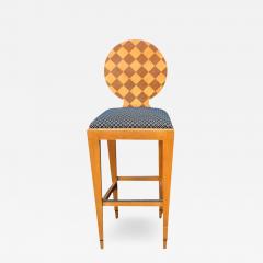 Angelo Donghia Donghia Paris Hall Harlequin Modern Designer Bar Stool - 2891120