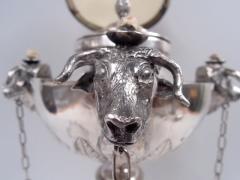 Angelo Giannotti Antique Italian Grand Tour Silver Oil Lamp by Angelo Giannotti C 1830 - 4385981