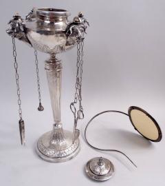 Angelo Giannotti Antique Italian Grand Tour Silver Oil Lamp by Angelo Giannotti C 1830 - 4386023