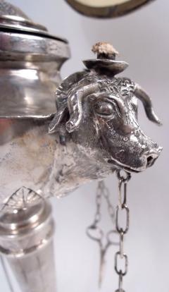 Angelo Giannotti Antique Italian Grand Tour Silver Oil Lamp by Angelo Giannotti C 1830 - 4386024