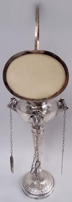Angelo Giannotti Antique Italian Grand Tour Silver Oil Lamp by Angelo Giannotti C 1830 - 4386026