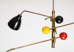 Angelo Lelli Lelii 3 Arm Ceiling Light by Angelo Lelii for Arredoluce - 3327941