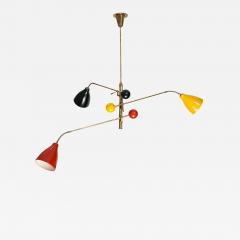 Angelo Lelli Lelii 3 Arm Ceiling Light by Angelo Lelii for Arredoluce - 3333388