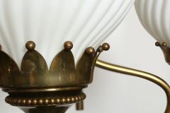 Angelo Lelli Lelii Angelo Lelii Nabore Corno for Arredoluce chandelier large - 3134484