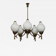 Angelo Lelli Lelii Angelo Lelii Nabore Corno for Arredoluce chandelier large - 3143827