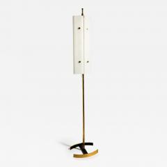 Angelo Lelli Lelii Angelo Lelii Opaline Glass floor Lamp Italy 1950 - 4269444