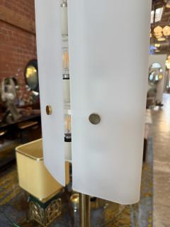 Angelo Lelli Lelii Angelo Lelii Opaline Glass floor Lamp Italy 1950 - 4749427