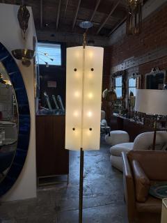 Angelo Lelli Lelii Angelo Lelii Opaline Glass floor Lamp Italy 1950 - 4749437