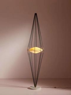 Angelo Lelli Lelii Angelo Lelii Siluro floor lamp by Arredoluce Italy 1950s - 4002371