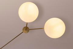 Angelo Lelli Lelii Angelo Lelii certified 3 Lune ceiling or wall light for Arredoluce Italy 1960s - 4205775