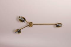 Angelo Lelli Lelii Angelo Lelii certified 3 Lune ceiling or wall light for Arredoluce Italy 1960s - 4205818