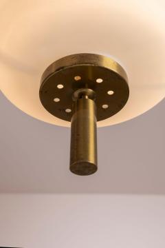 Angelo Lelli Lelii Angelo Lelii certified brass and glass pendant light by Arredoluce Italy 1950s - 4228357