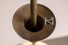 Angelo Lelli Lelii Angelo Lelii certified brass and glass pendant light by Arredoluce Italy 1950s - 4228361