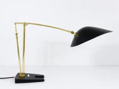 Angelo Lelli Lelii Angelo Lelli Style Articulated Midcentury Brass Table Desk Lamp Italy 1950s - 4062706