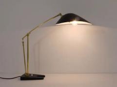 Angelo Lelli Lelii Angelo Lelli Style Articulated Midcentury Brass Table Desk Lamp Italy 1950s - 4062711