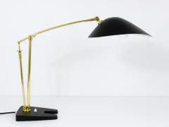 Angelo Lelli Lelii Angelo Lelli Style Articulated Midcentury Brass Table Desk Lamp Italy 1950s - 4062712