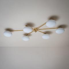 Angelo Lelli Lelii Ceiling Lamp Model 6 Lune by Angelo Lelli Edition Arredoluce Italy - 4387490
