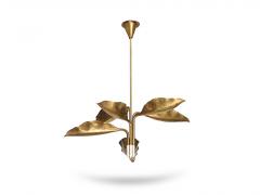 Angelo Lelli Lelii Hammered Brass Chandelier by Angelo Lelii for Arredoluce - 4524762